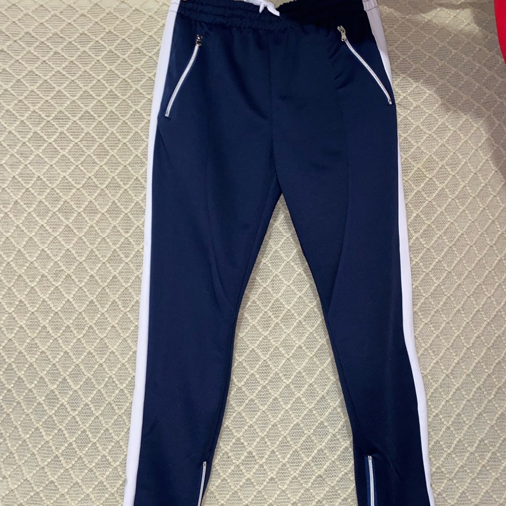Zamage premium side strip zip pocket track pants